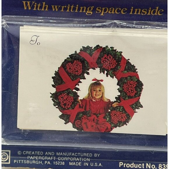 Papercraft Living Christmas Vintage Deluxe Gift Folders Tags 15 Santa Ephemera - Picture 4 of 5